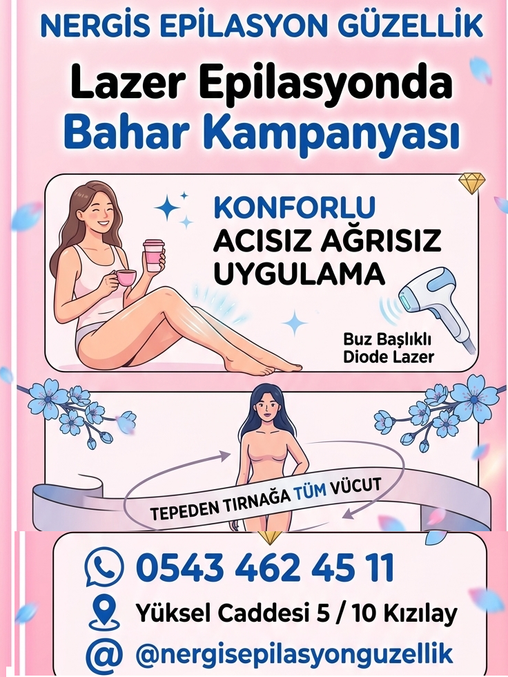 Lazer Epilasyon Kızılay Çankaya Ankara 0 543 462 45 11