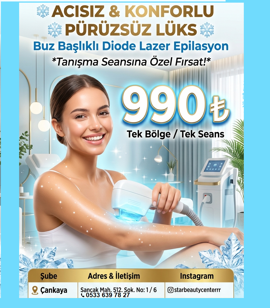 Lazer Epilasyon Çankaya Hilal Mah  0533 639 78 27