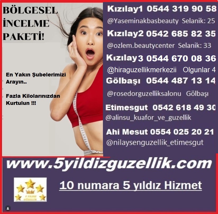 BÖLGESEL İNCELME KIZILAY Selanik 25 / 0544 319 90 58, Selanik 33 / 0 542 685 82 35 Konur 25 / 0541 300 94 24, Olgunlar 0544 670 08 36